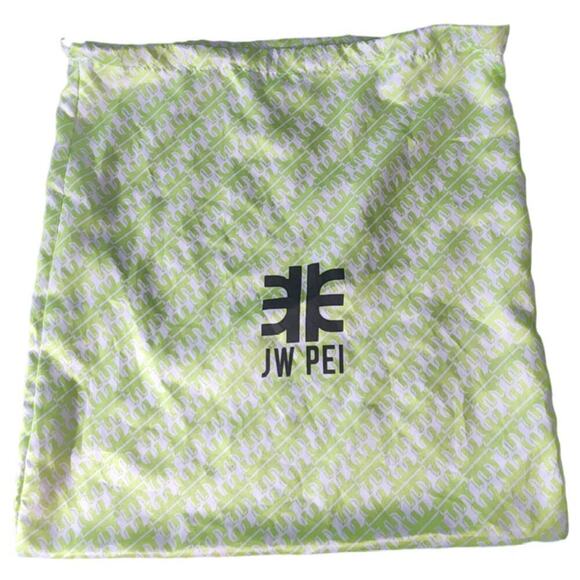 JW PEI dust bag green and white draw string - Picture 1 of 5